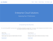 Tablet Screenshot of cloudean.com